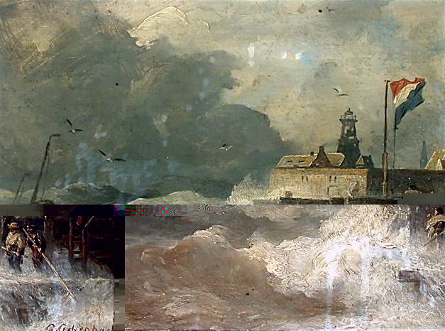 Andreas Achenbach Sturm an der Kuste